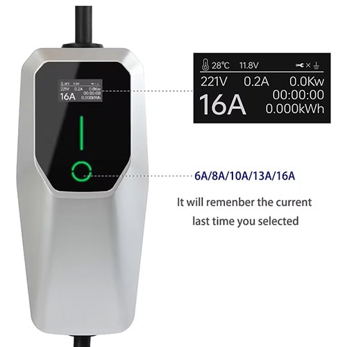 2-EVMOTIONS Zeta EVSE Type1 (max. 16A) Elektromos autó töltőkábel