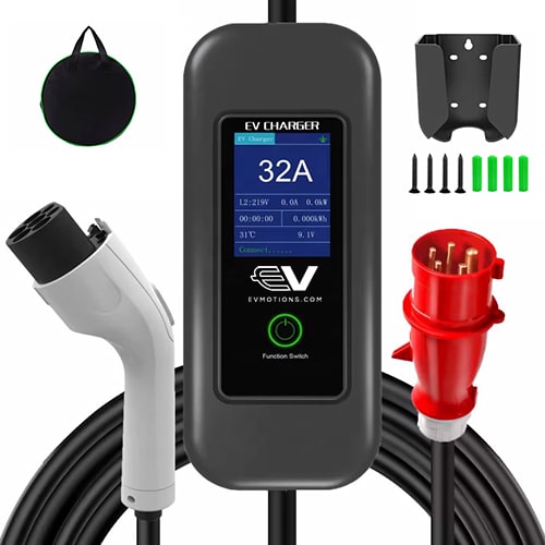 2-EVMOTIONS Delta EVSE Type2 (3x32A) Elektromos autó mobil töltőállomás